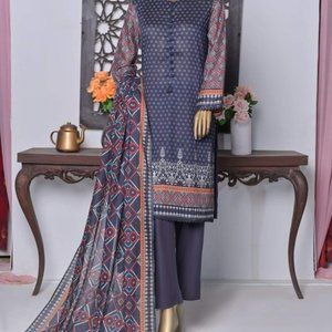 Pakistani sadabahar 3 pcs stitched lawn